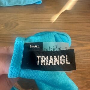 Blue sparkly TRIANGL bikini